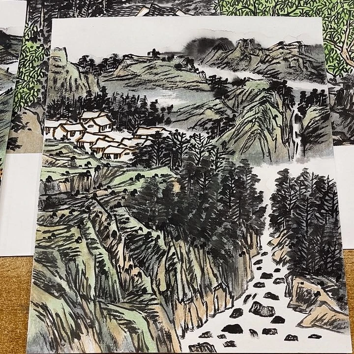 姜奇老师山水作品35×30