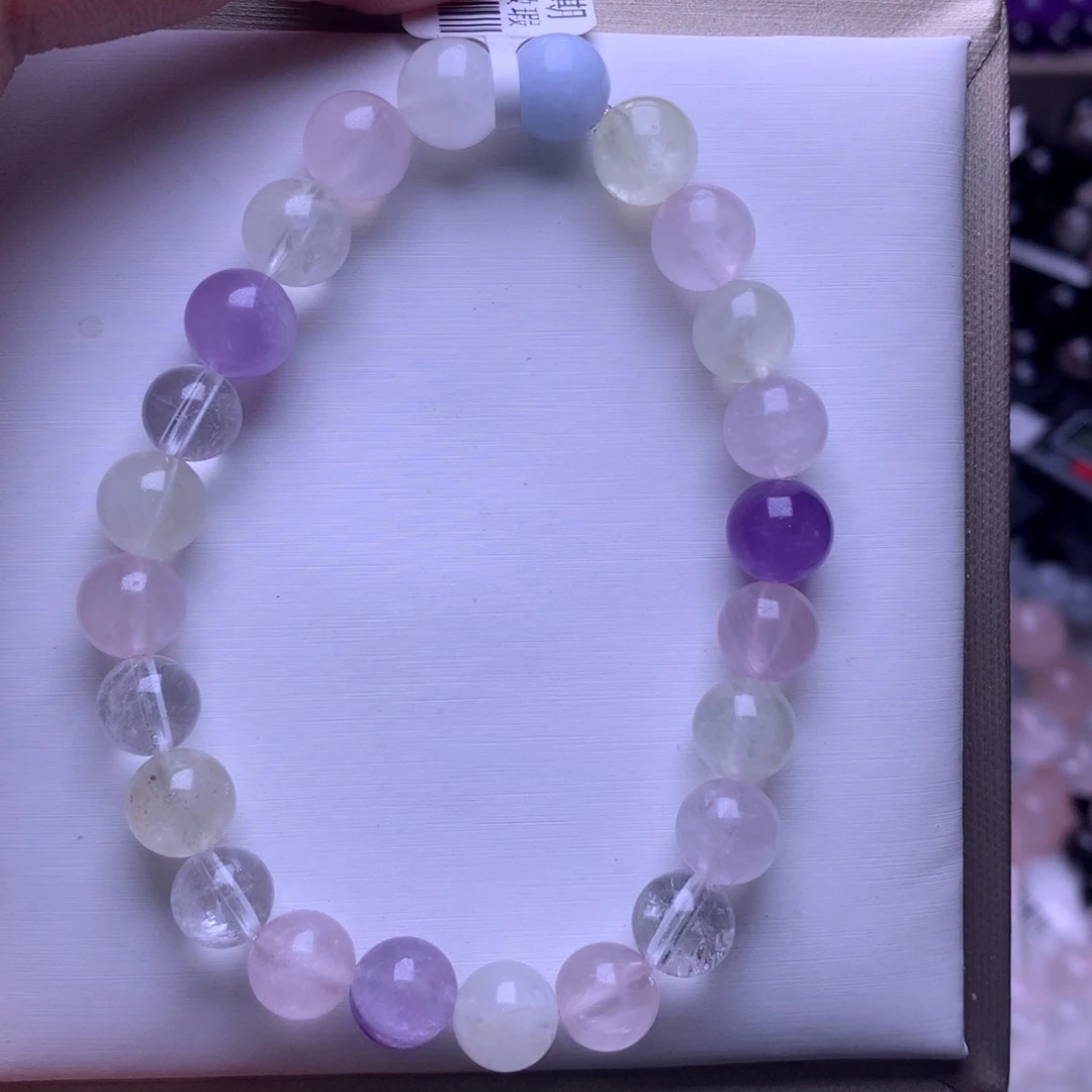 水晶手链未镶嵌多巴胺8mm