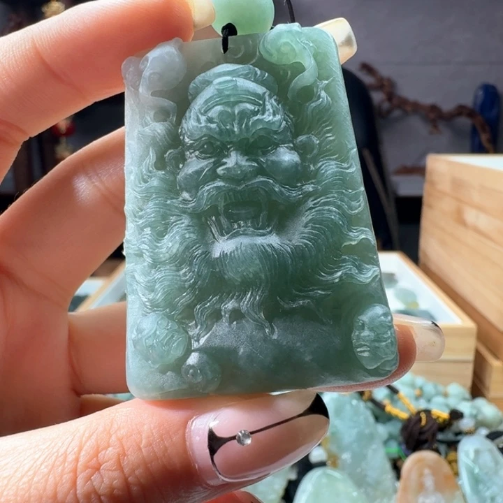 未镶嵌定制翡翠钟馗