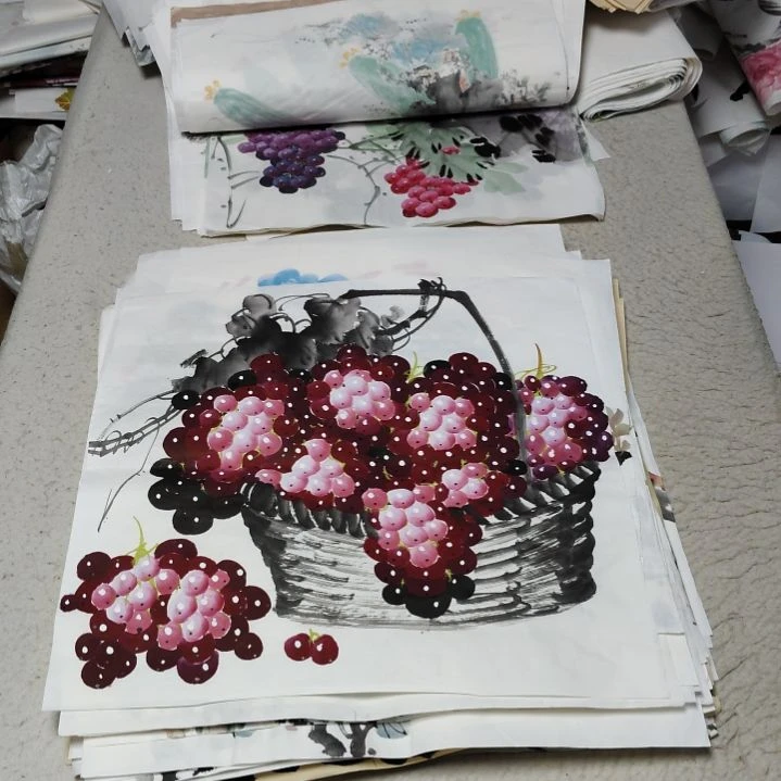雪***松国画国画花鸟花鸟国画