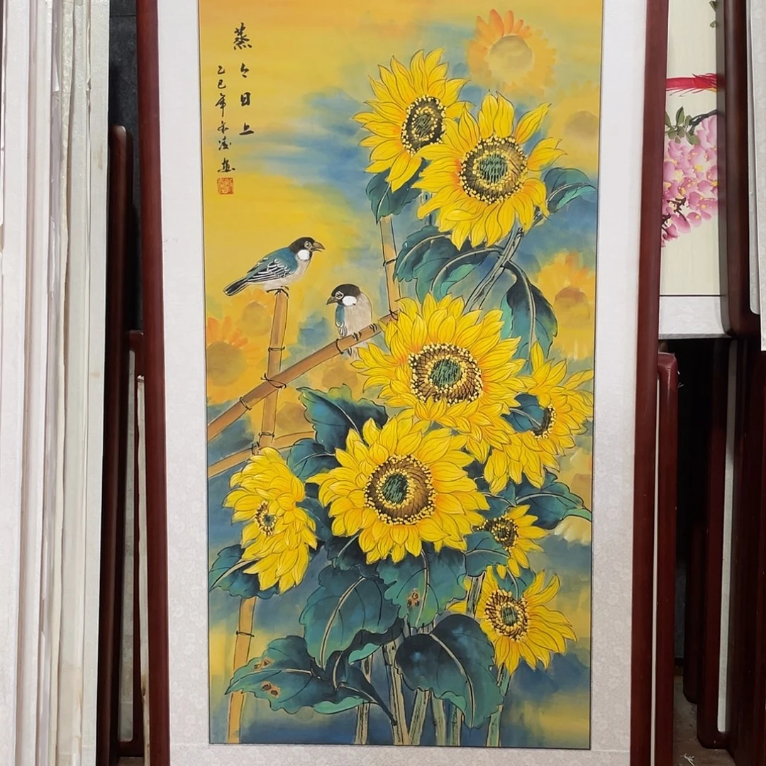 国画带框尺寸63*123厘米