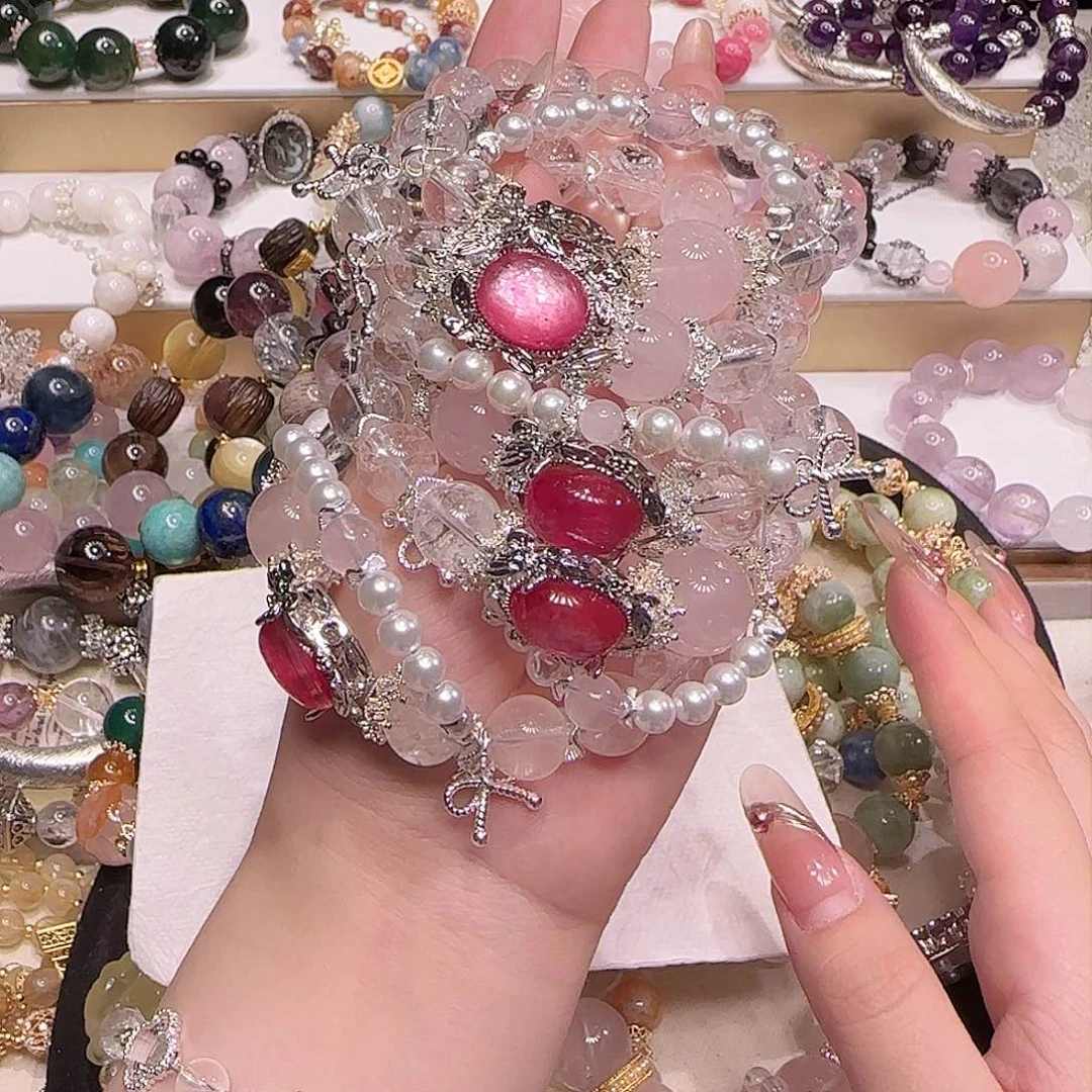 水晶手链未镶嵌多样性发一