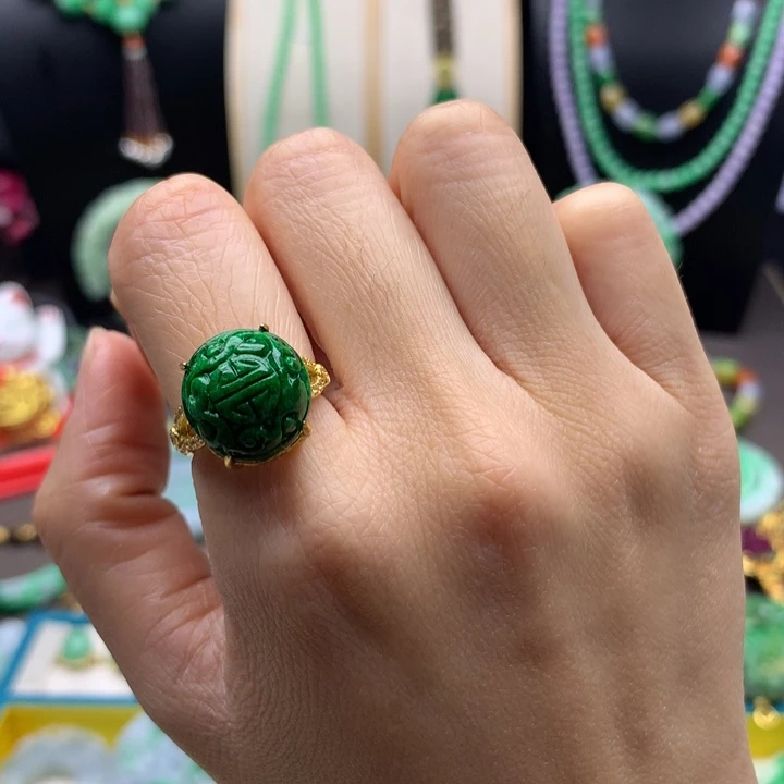 翡翠未镶嵌戒指翡翠戒指