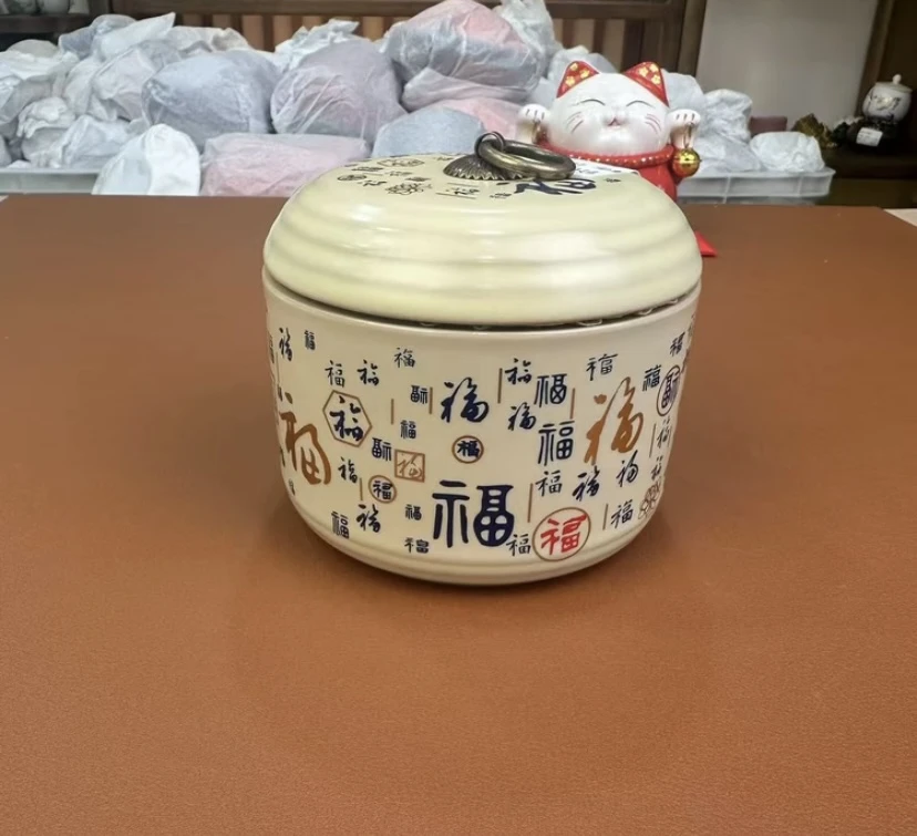 一铭茶器甄选陶瓷茶叶罐@@F931
