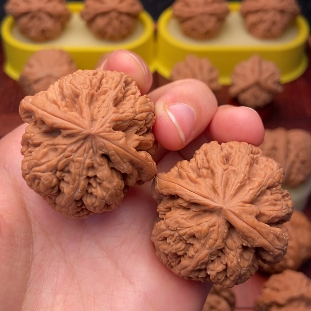 把件文玩核桃39全品老树红皮粗筋