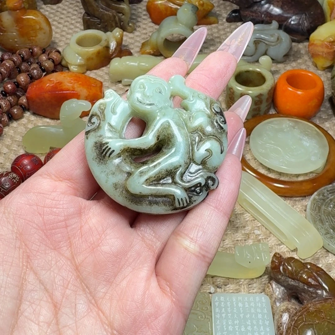 白玉菩提吊坠挂件