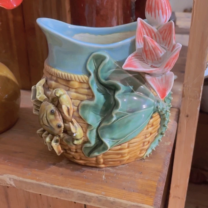 陶瓷陶瓷特价螃蟹花瓶