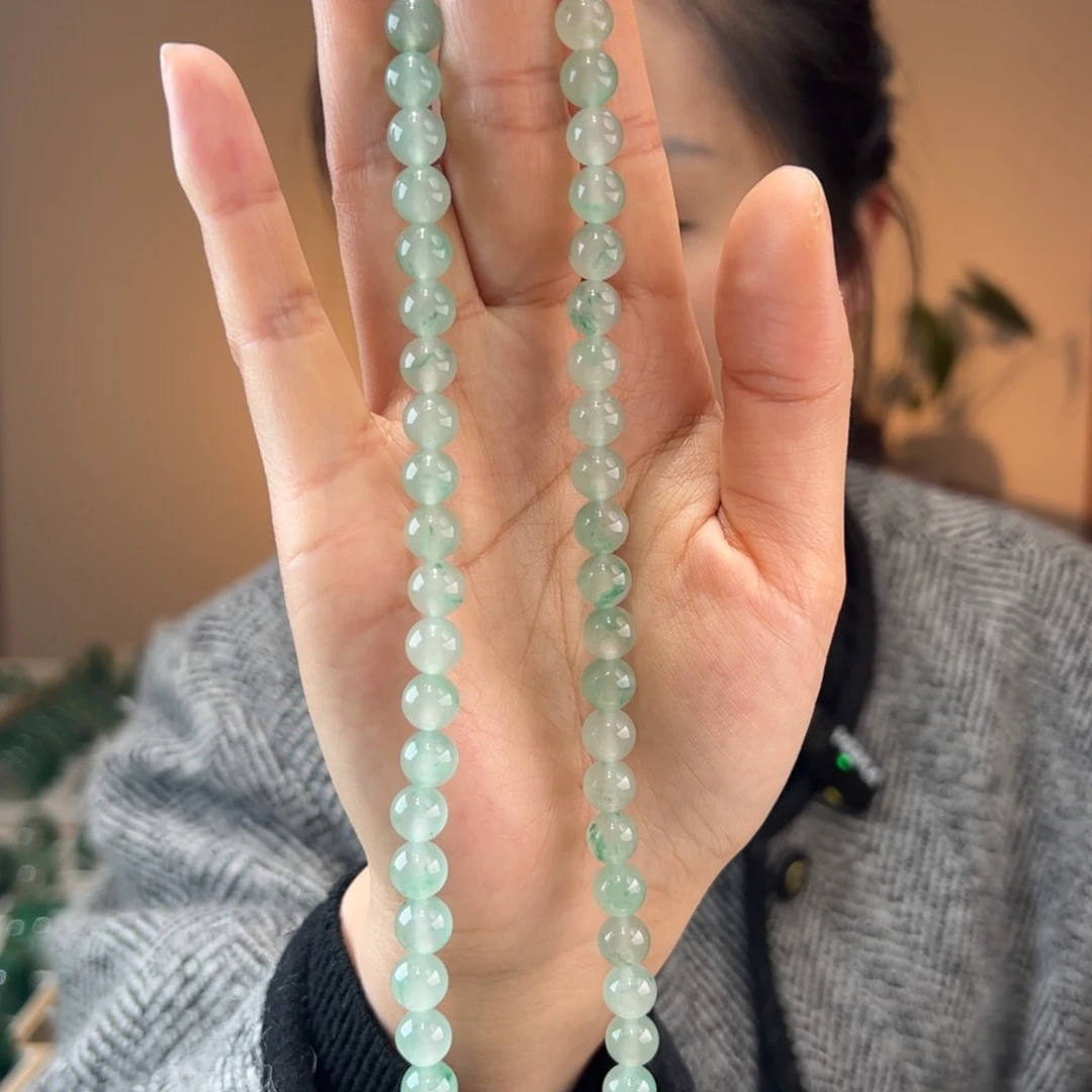 石英质玉项链未镶嵌8mm