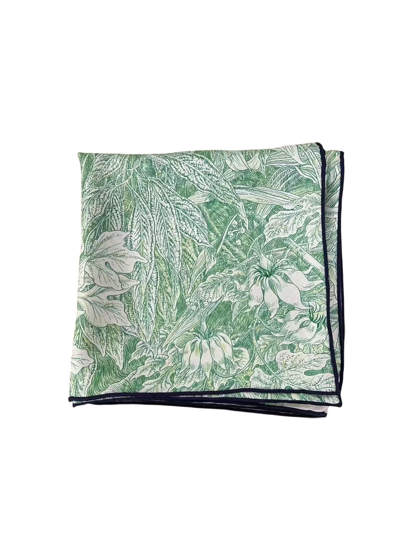 围巾；0019-2叶子方巾