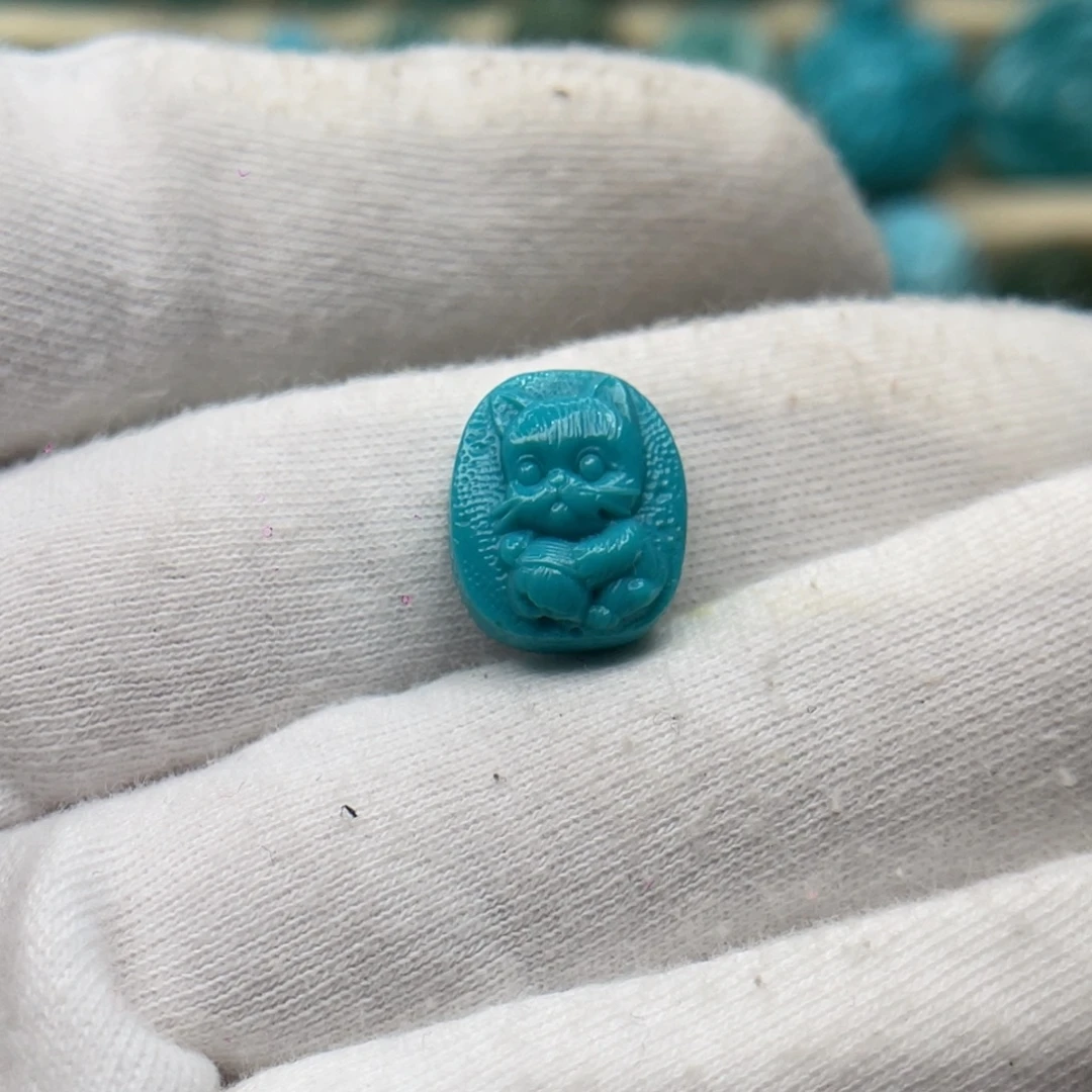 绿松石未镶嵌颈饰卡11.5-13.7-7