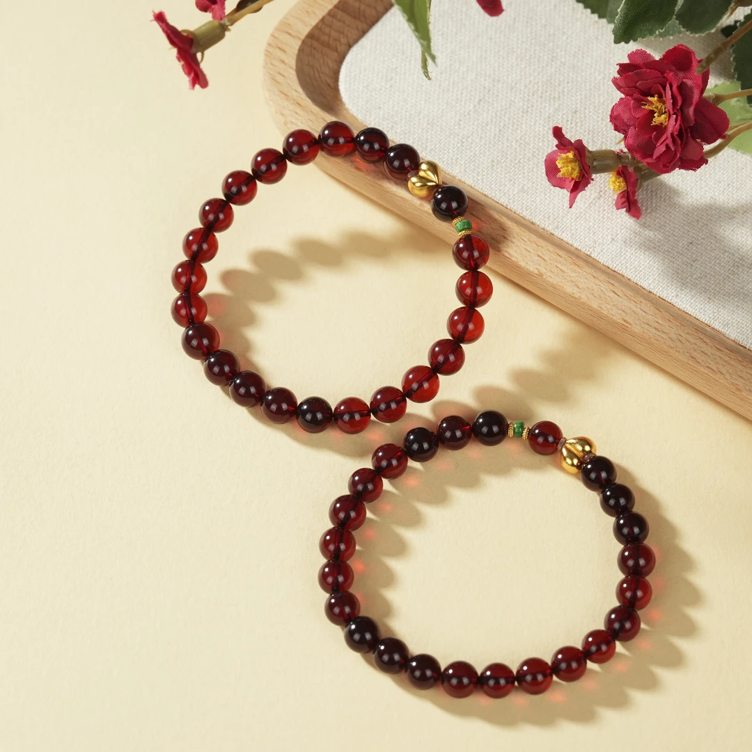 【云上好物】血珀DIY单圈-多样性发其一-7mm-DS83455-7（JG）