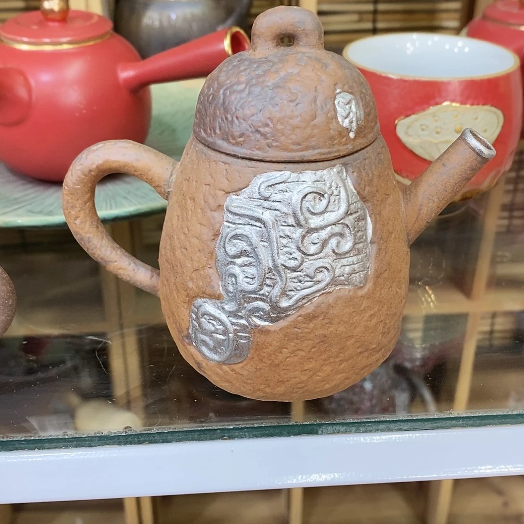 粗陶志野柴烧茶器