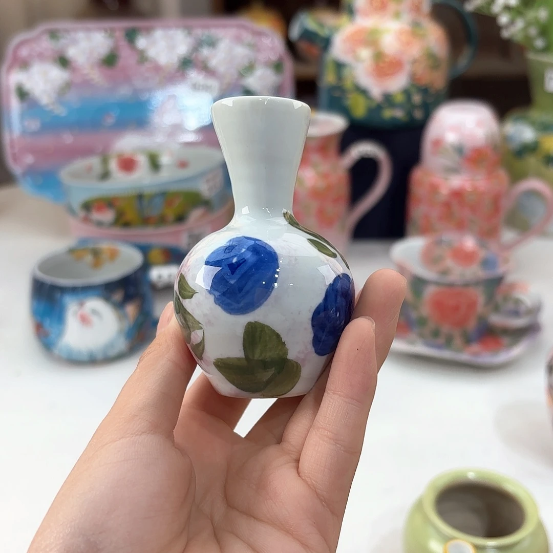 景德镇手绘高温釉下彩陶瓷茶具