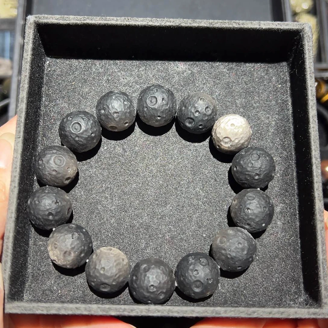 伱***゜黑曜岩未镶嵌手链