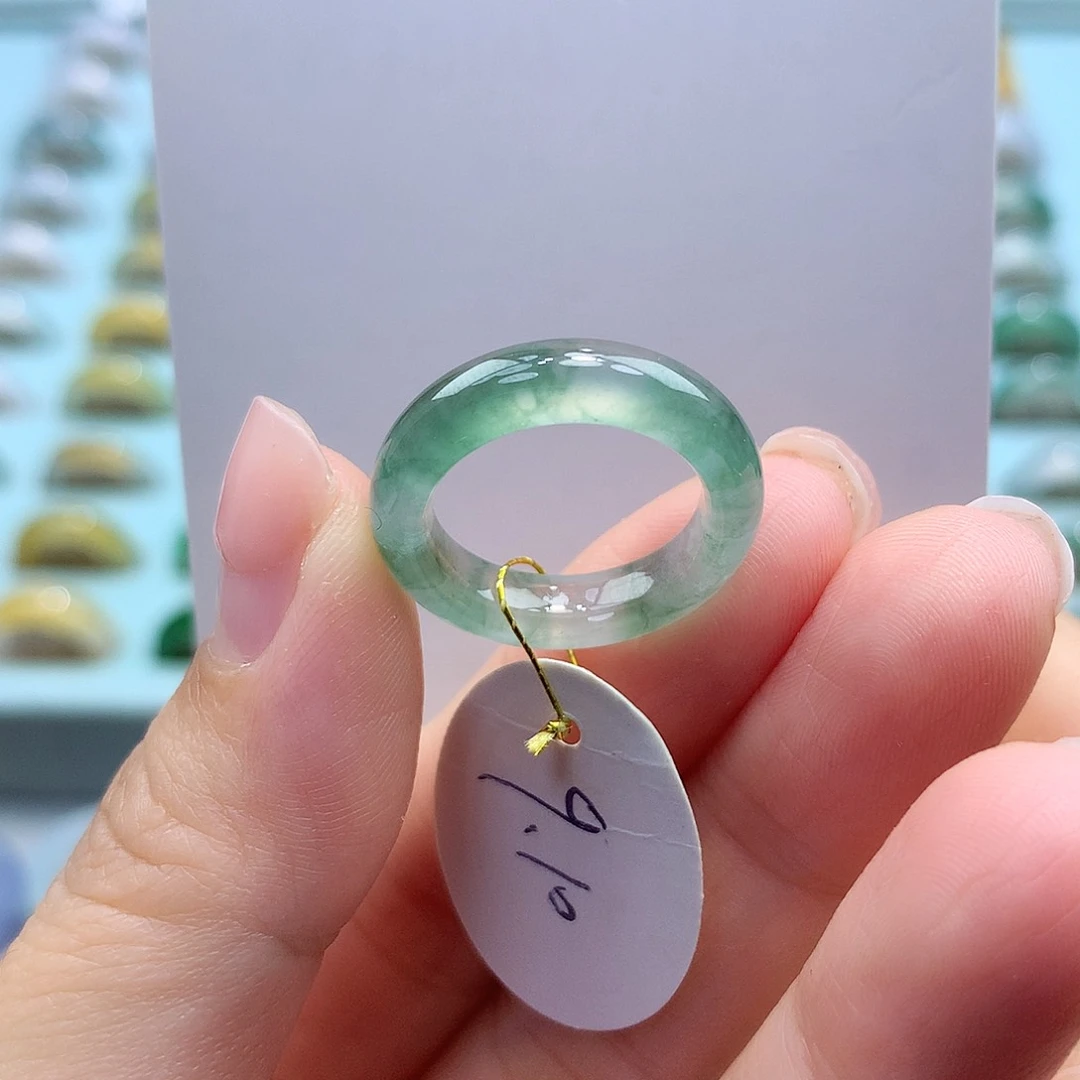 未镶嵌戒指翡翠910圈