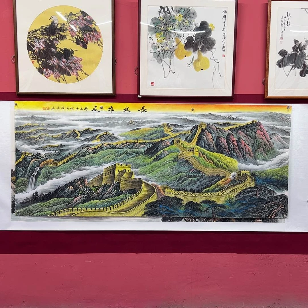 国画城**人曲洧平画家作品