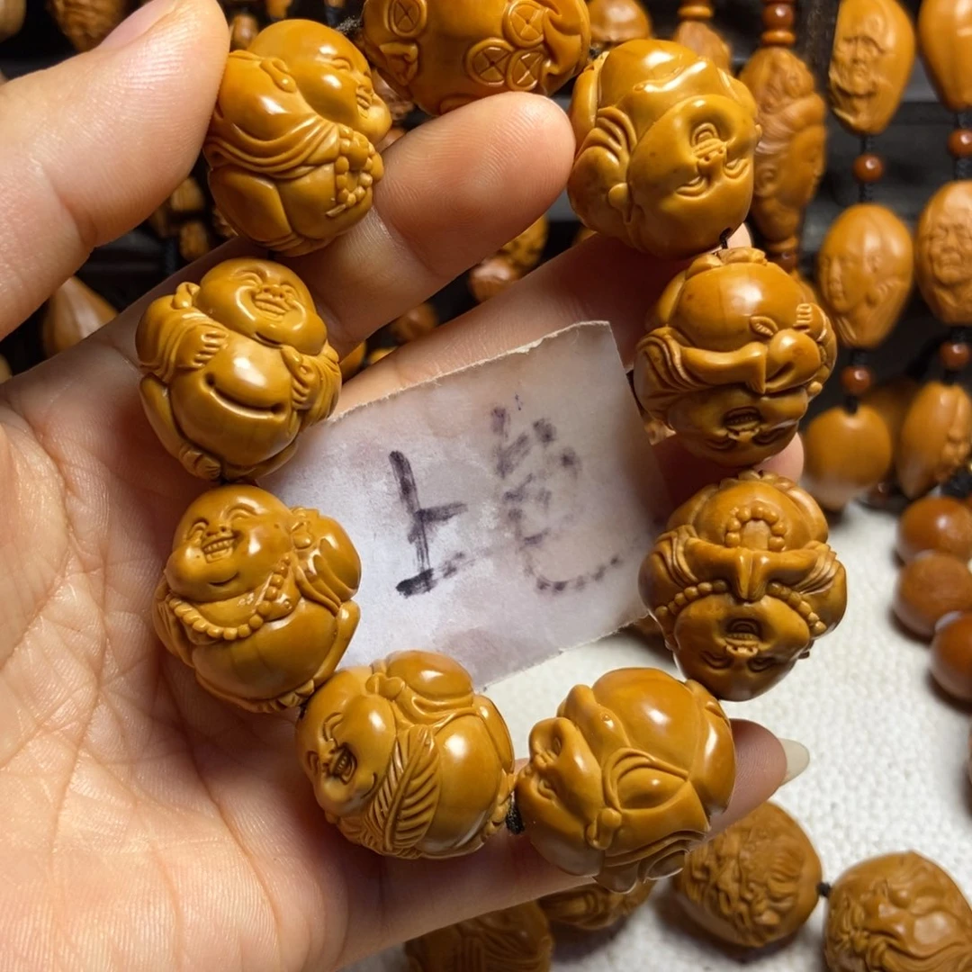 【闪购商品】手串/手链橄榄核P*雷八大弥勒微花
