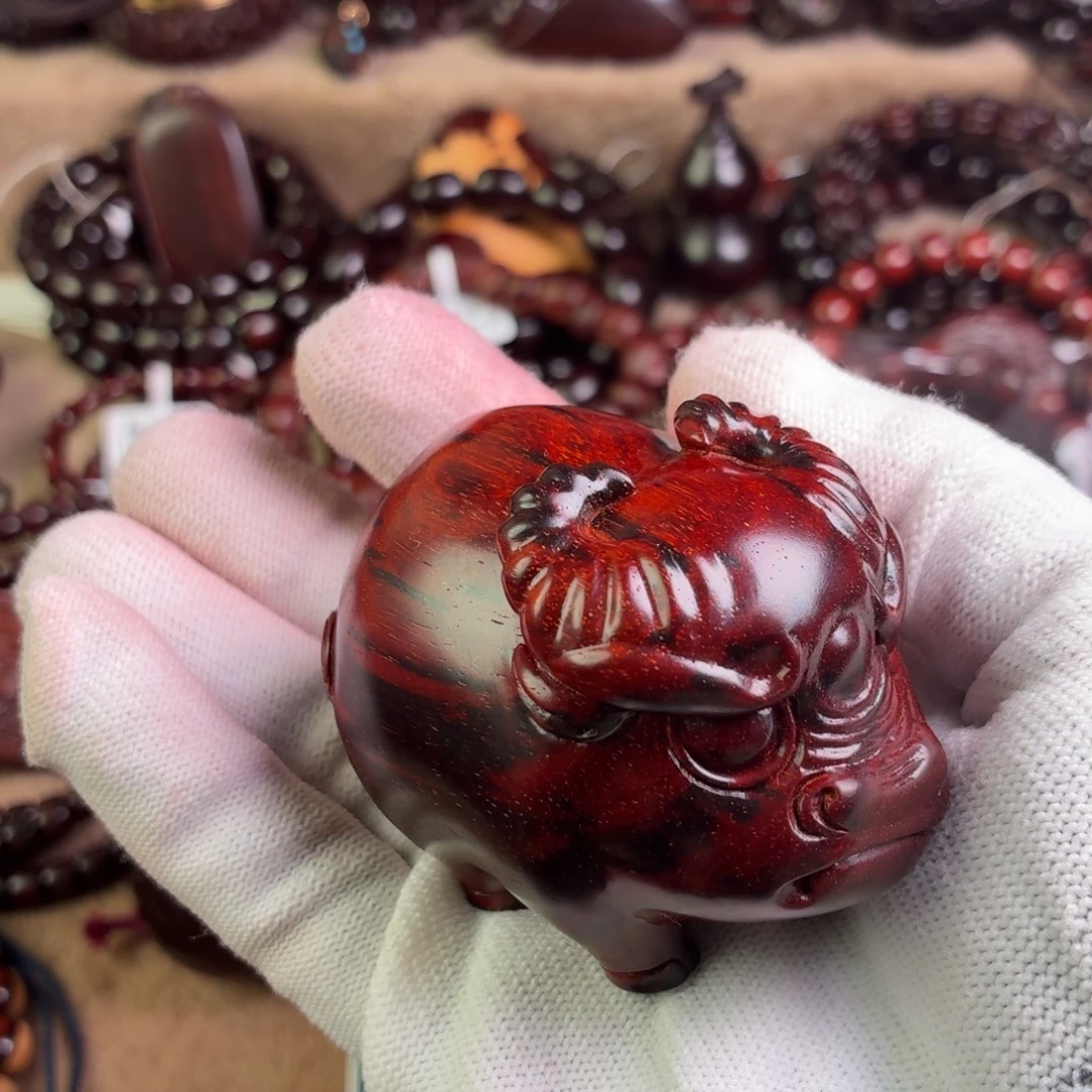 荆***浩手串/手链小叶紫檀牛