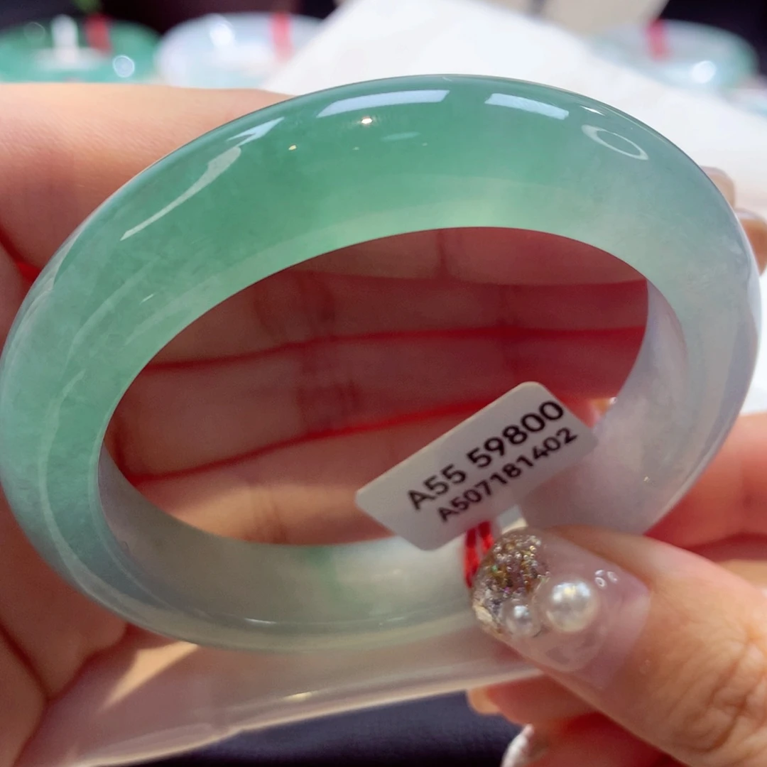 未镶嵌手镯翡翠65号正圈77