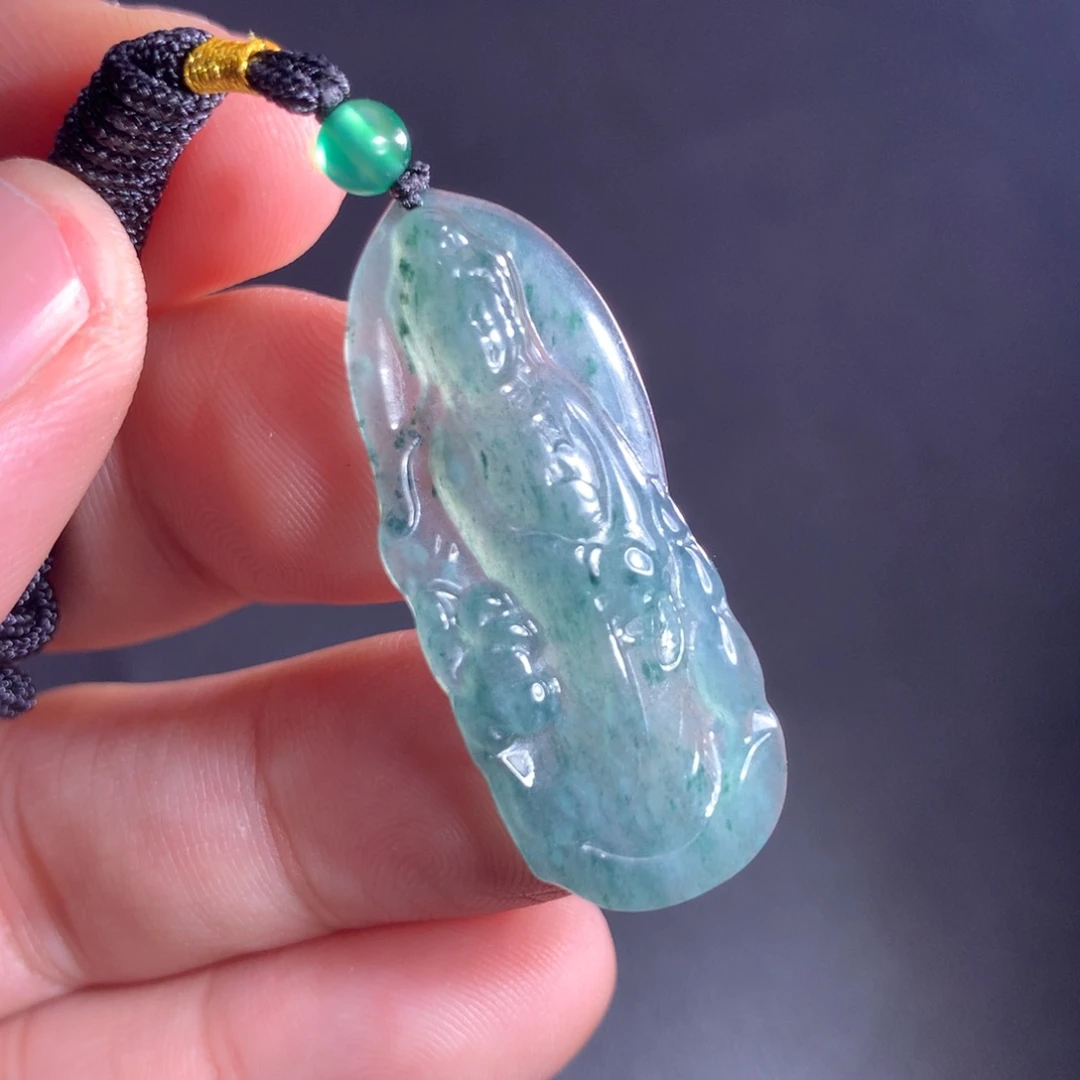 翡翠未镶嵌颈饰天然A货翡翠时尚气质女款吊坠挂坠