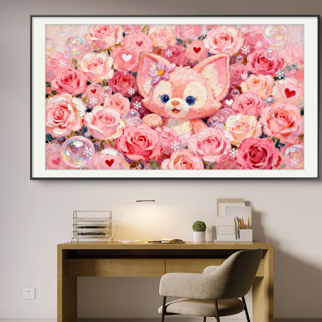 新疆长绒棉布，玲娜贝儿100*60大格，小格40*65十字绣