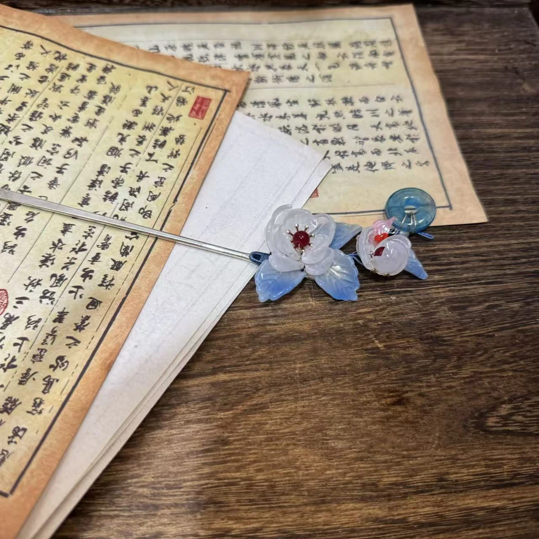 荔枝冻发簪。前尘梦古风汉服配饰