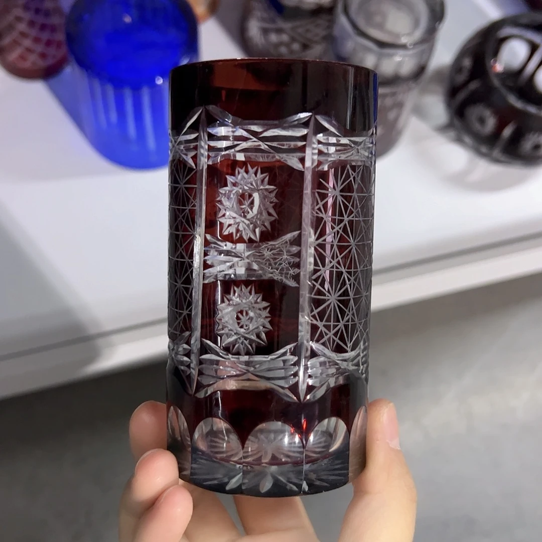 平底款水晶玻璃微瑕一个