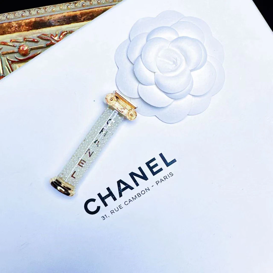 95新 Chanel/香奈儿 柚礼中古/香奈儿一字型胸针xp