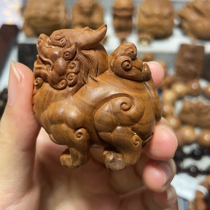 Y***O檀香木其他貔貅湘工手工高货保真印度迈索尔老山檀香