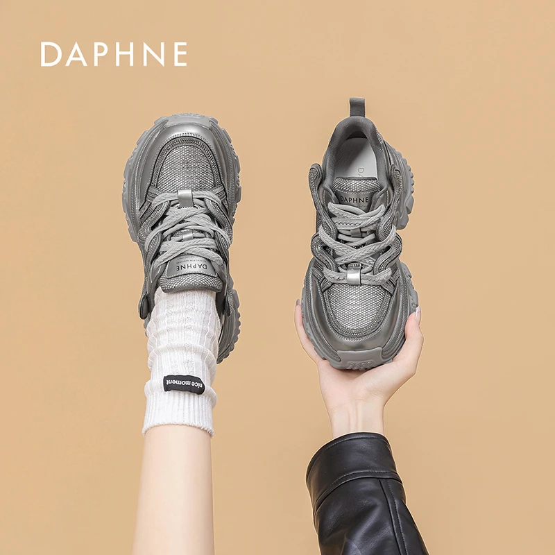Daphne/达芙妮厚底老爹鞋女2025春季新款百搭休闲时尚爆款运动鞋
