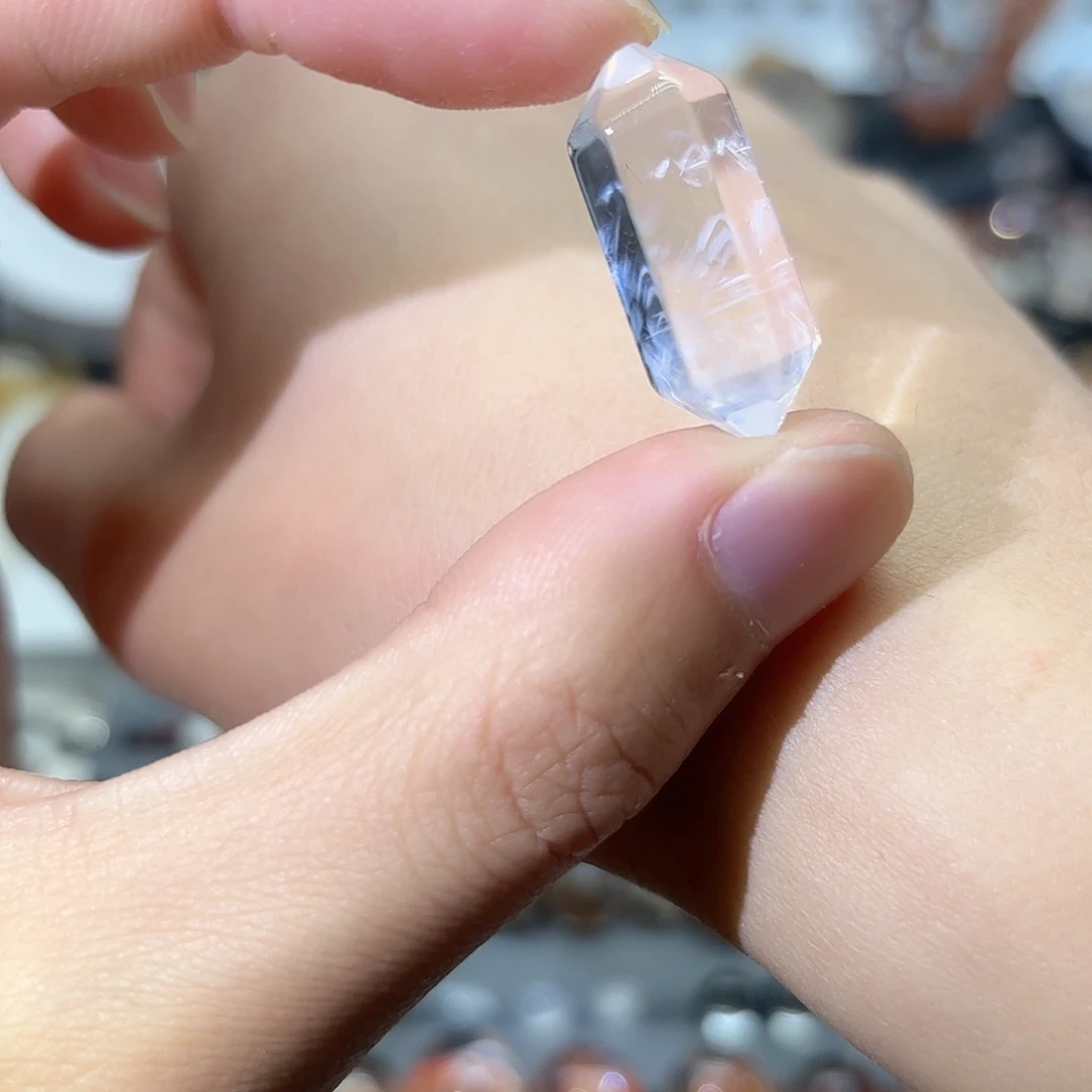 水晶珠宝半成品银S925镶嵌清*青