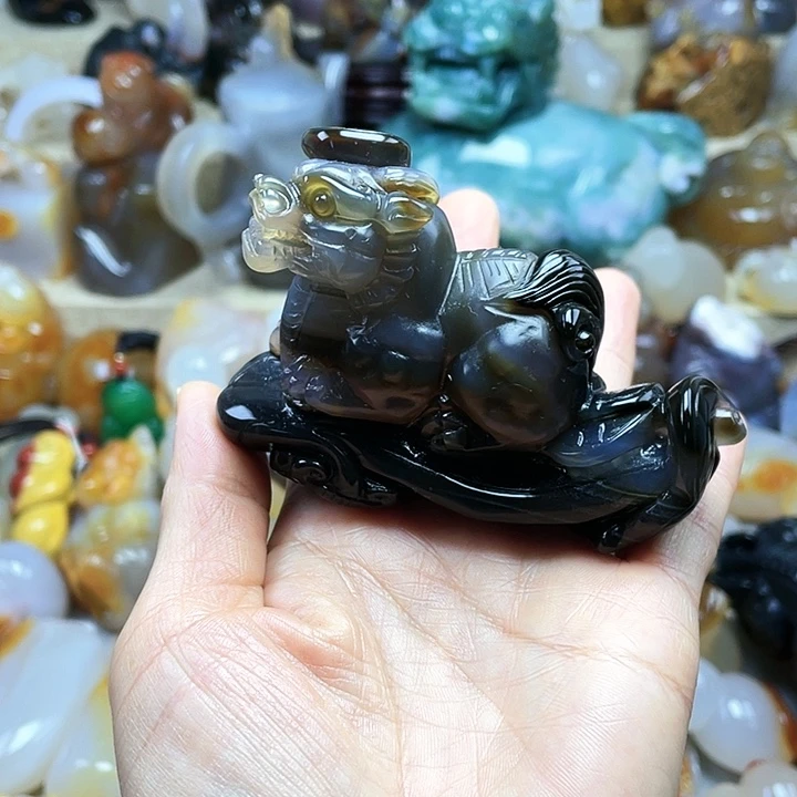 玛瑙/玉髓饰品未镶嵌马**功