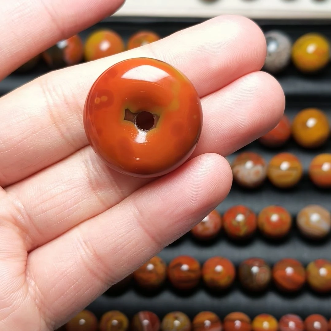 玛瑙/玉髓未镶嵌战国红玛瑙