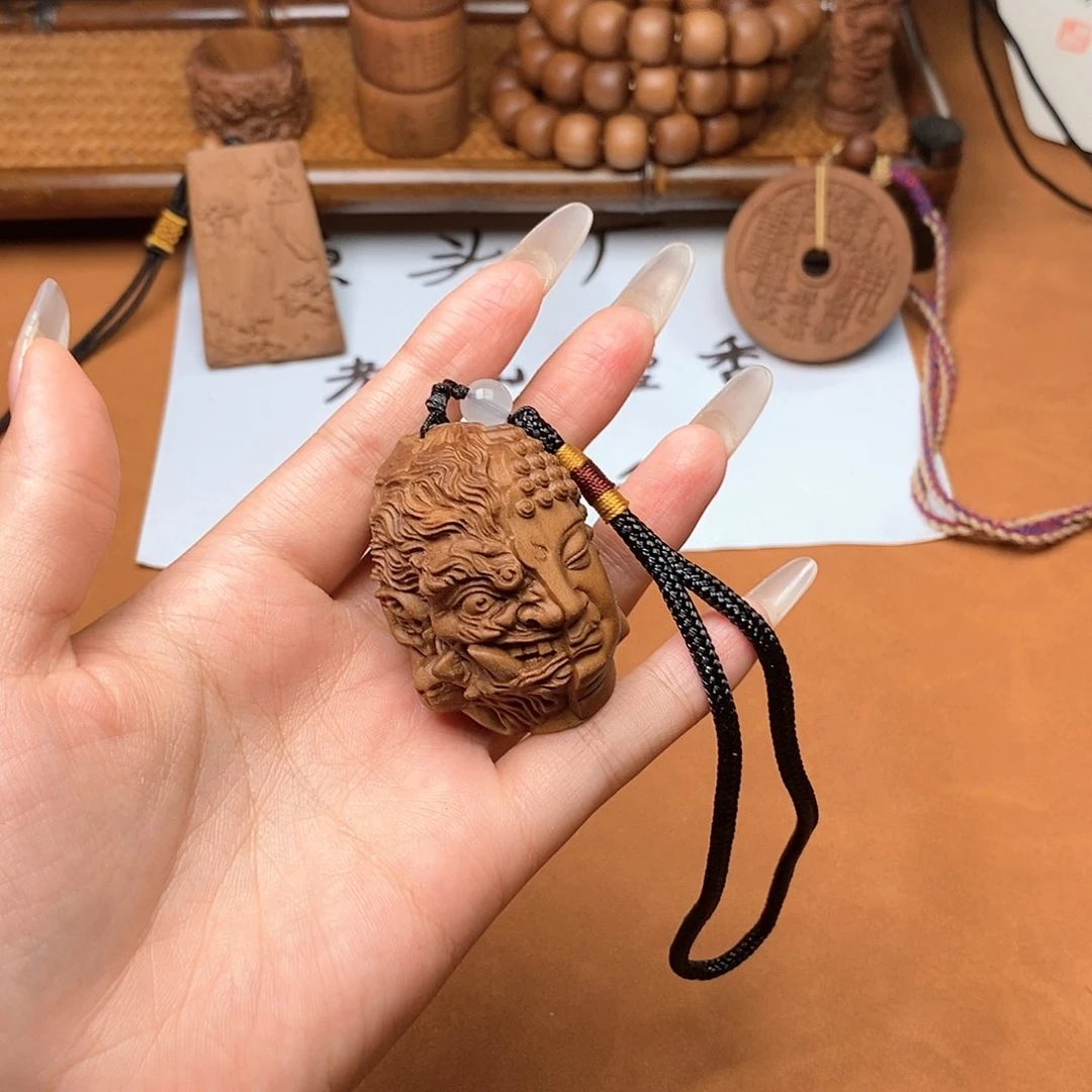 檀香木手串/手链一念之间手把件