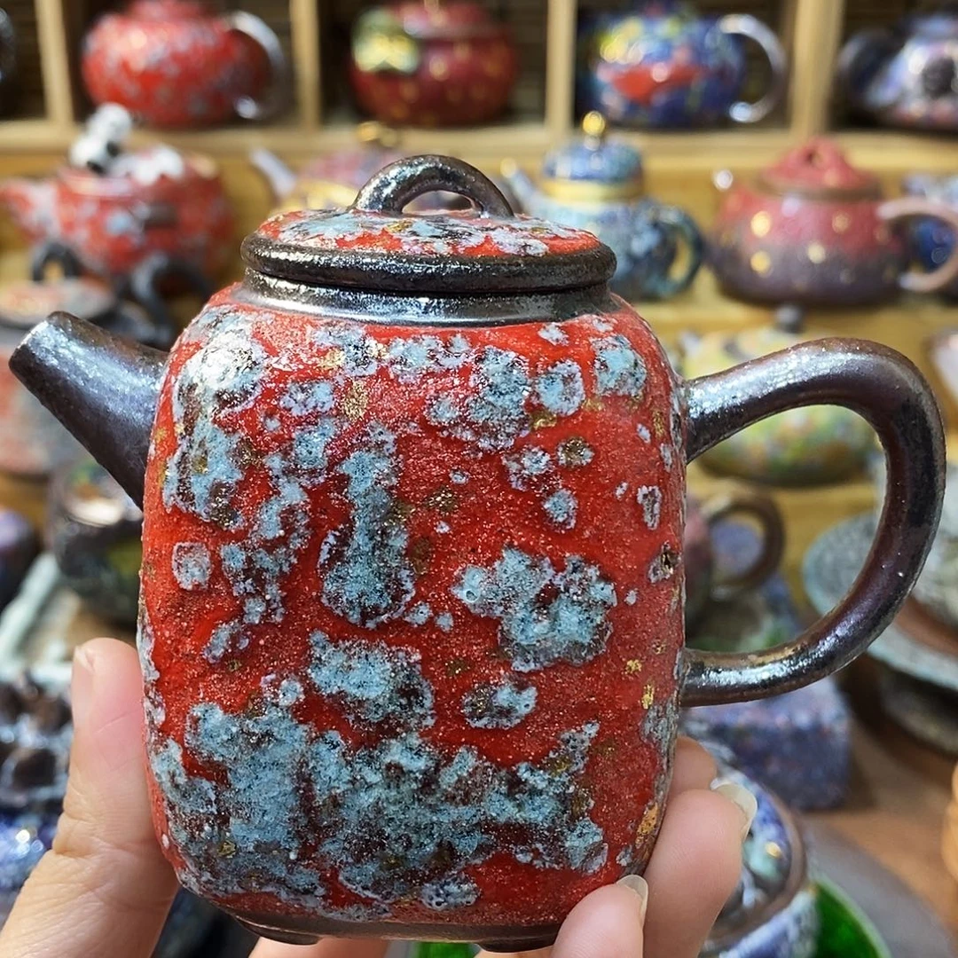 田***园粗陶柴烧志野茶器