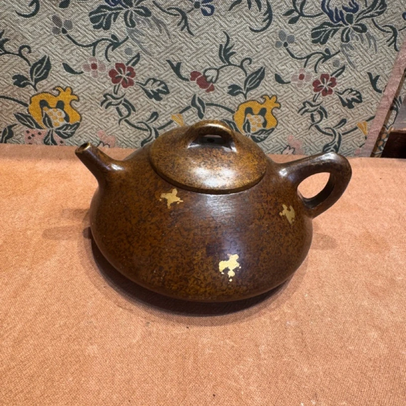 【闪购链接】铜石瓢壶摆件