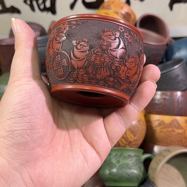 茶杯紫砂全手工紫砂主人杯