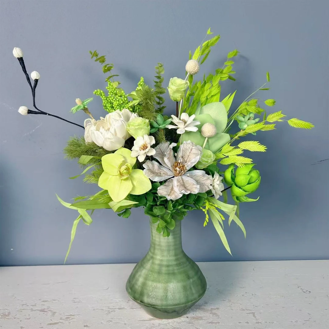 【咏春】高级感百搭餐桌玄关电视柜插花摆件永生花干花