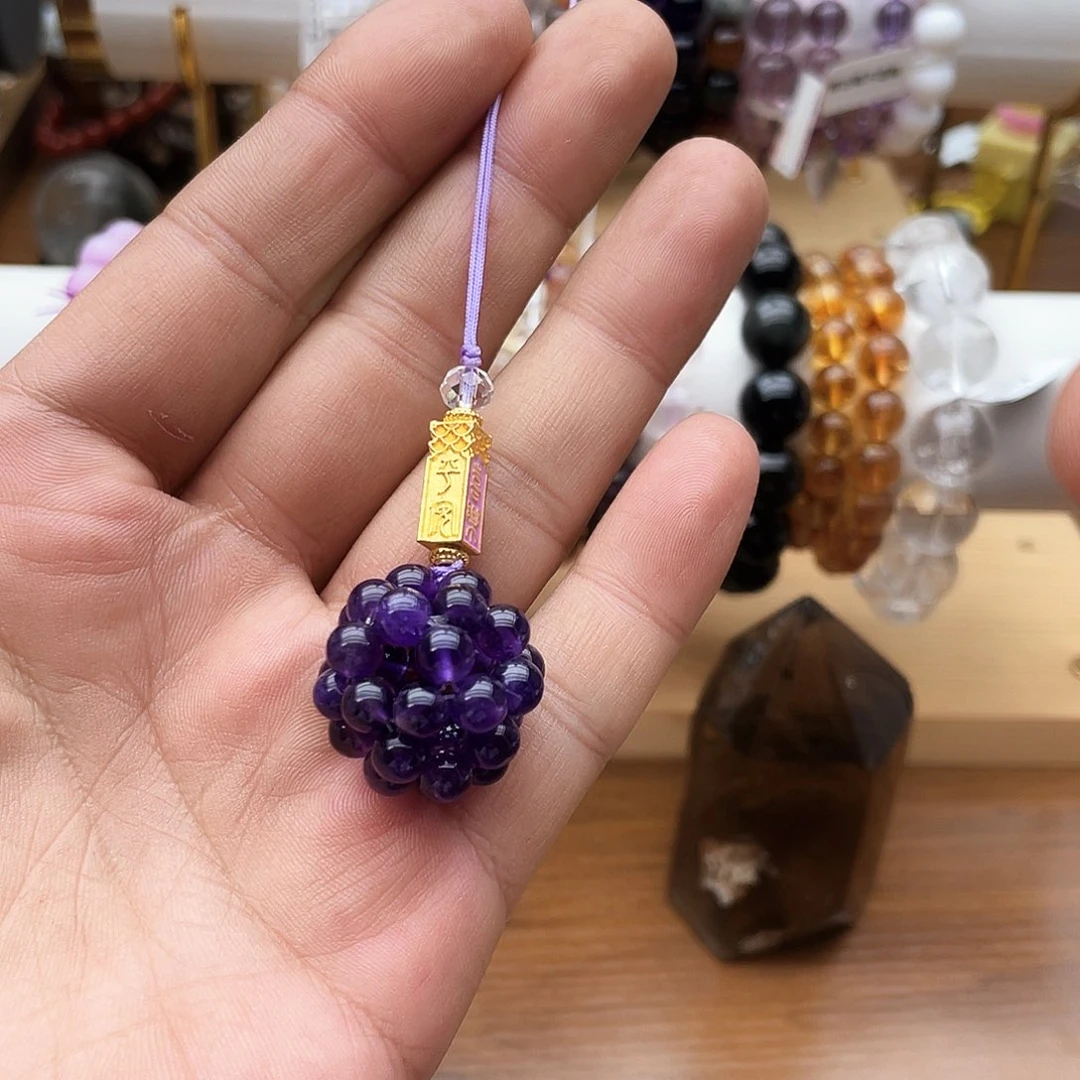 未镶嵌手串烟晶乌拉圭手机链