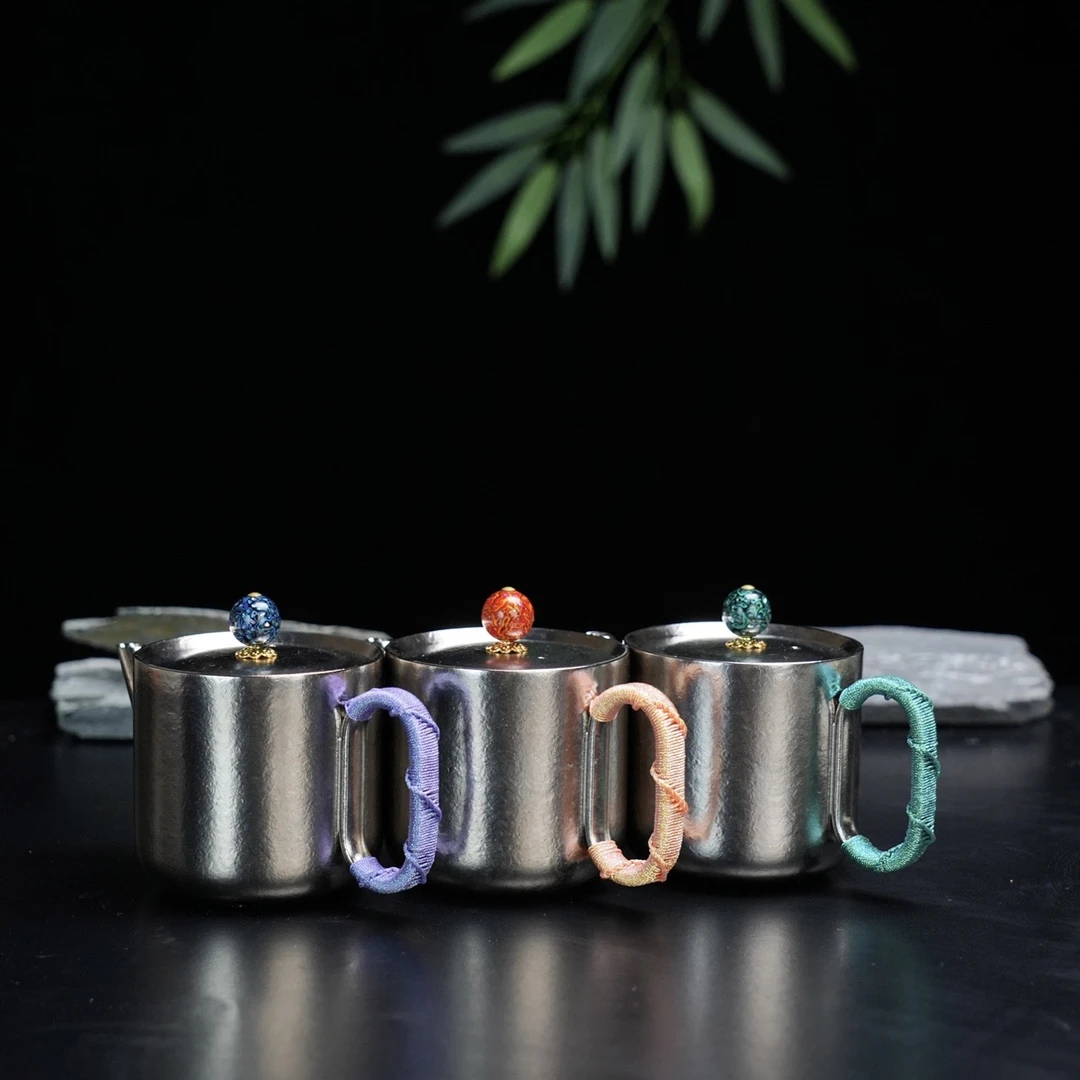 泓雁玄壶-280ml纯钛家用复古创意手冲耐热泡壶中式便携式