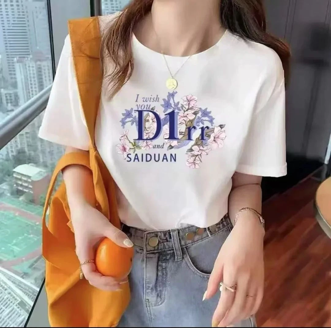 【撤柜专卖】新款潮流圆领印花短袖T恤时尚休闲百搭情侣款5