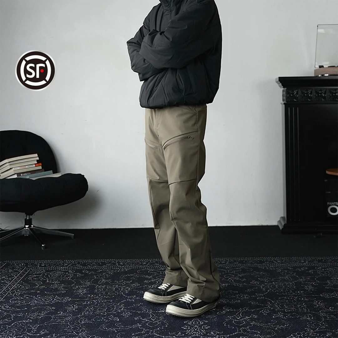 “Leaf阿尔法冲锋裤”冬季户外加绒保暖冲锋裤运动休闲直筒百搭长裤