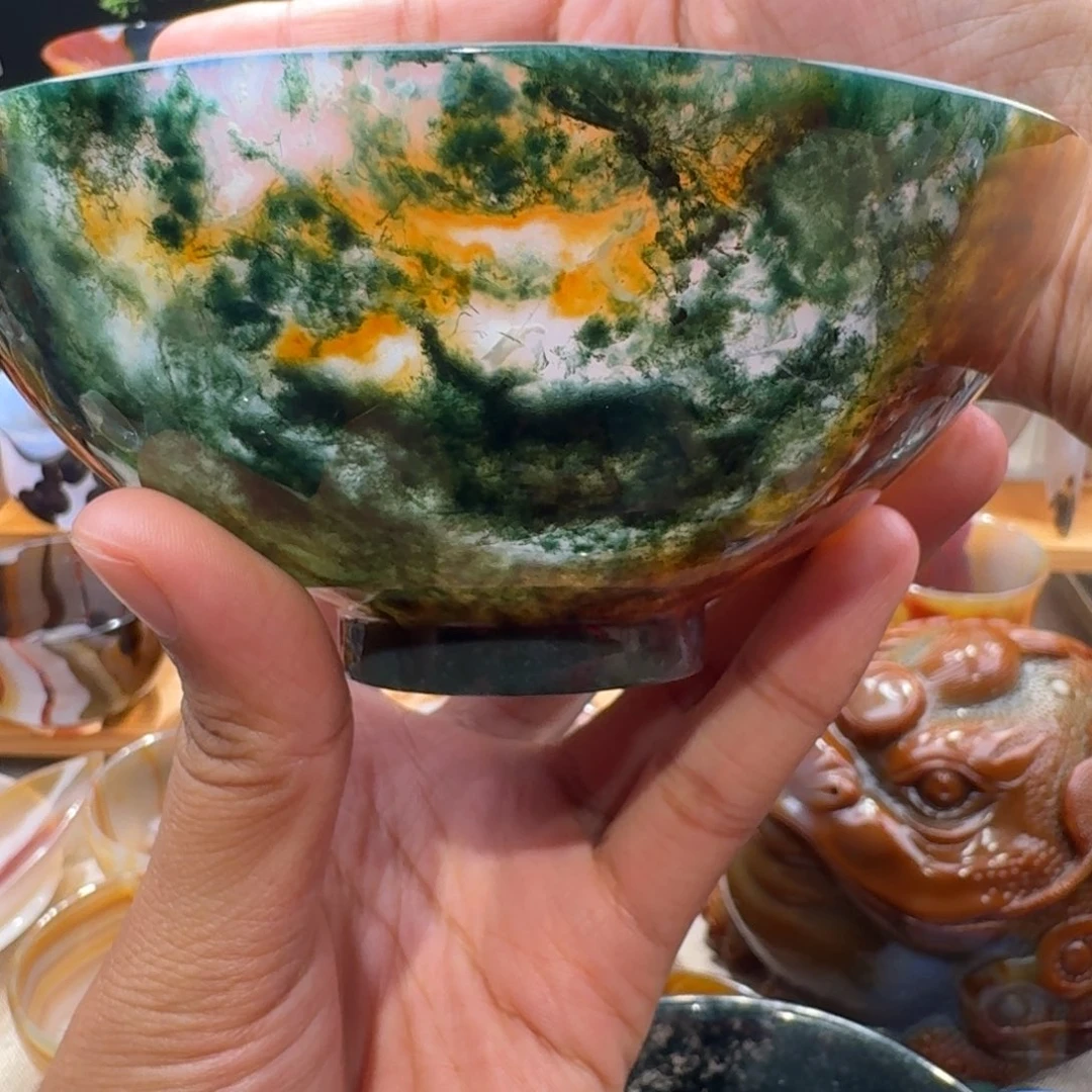 B***n定制玛瑙水草玛瑙碗