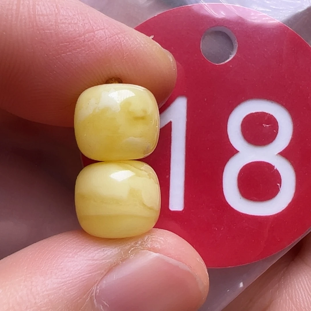 蜜蜡未镶嵌珠宝奇石9mm微瑕