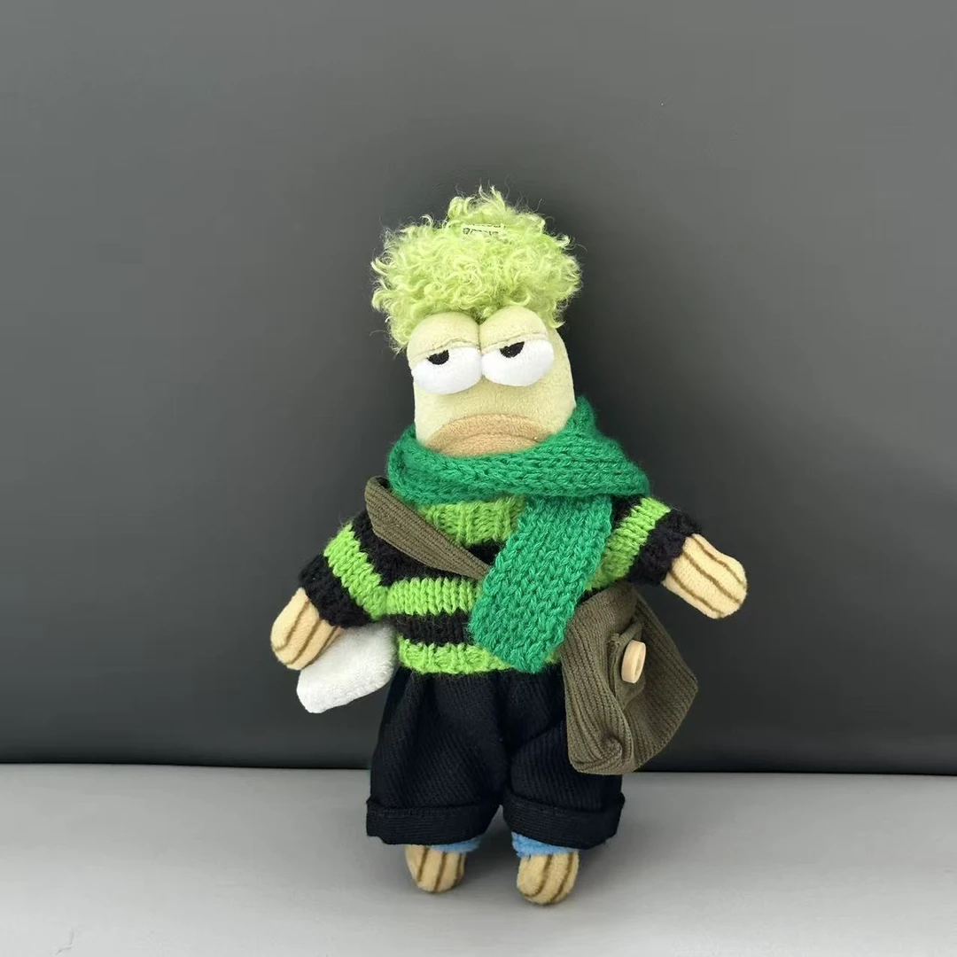 娃衣比奇堡居民衣服横条毛衣+裤子+挎包+围巾