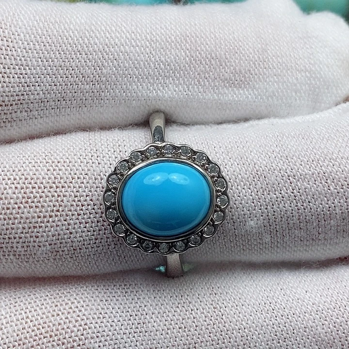 绿松石银S925镶嵌配饰