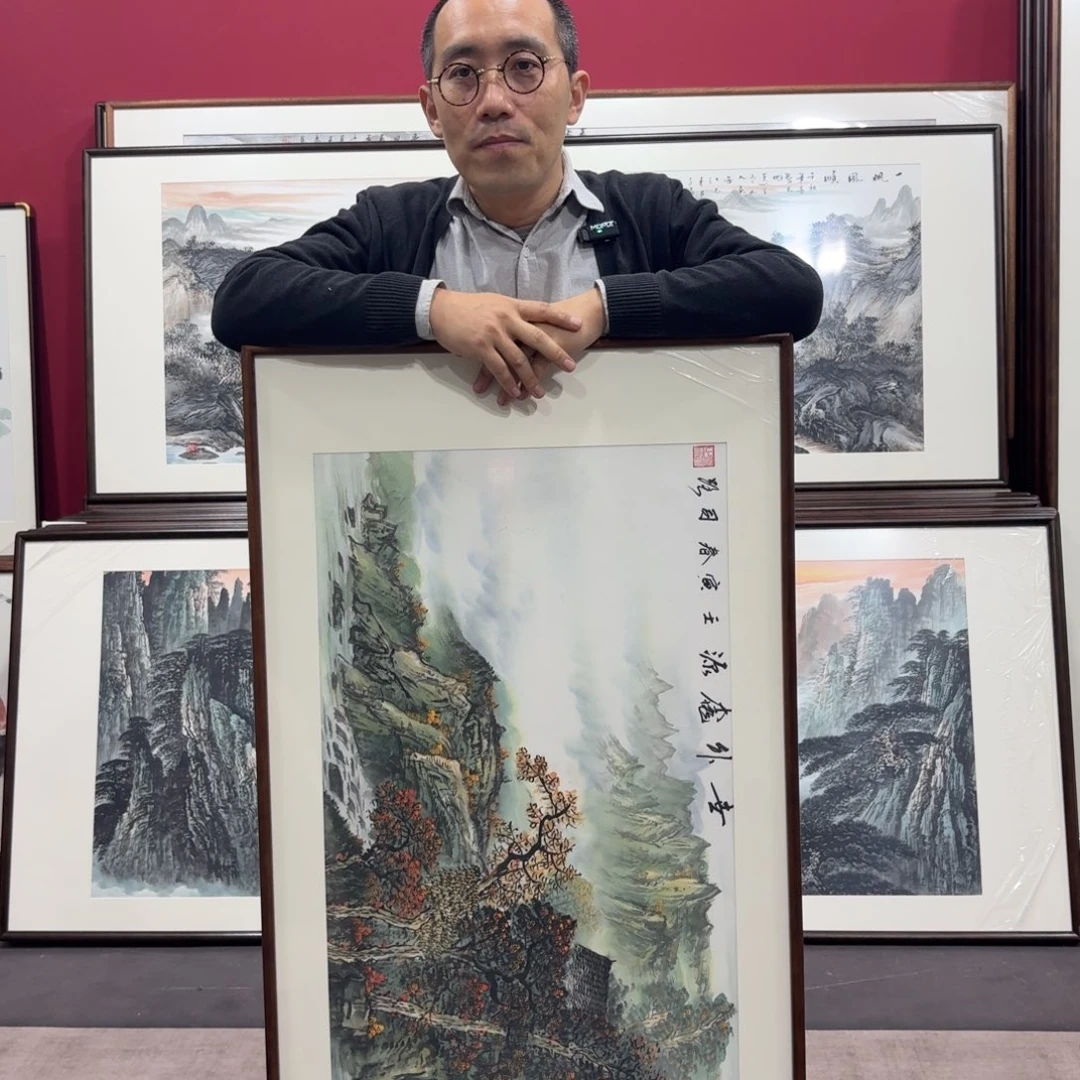 白***石国画手绘作品120/60