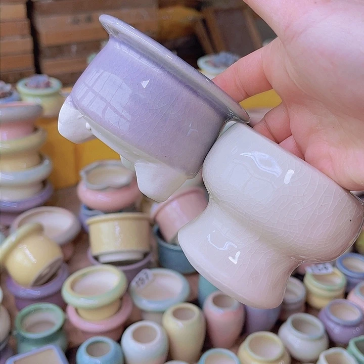 红陶陶瓷花盆当场满12包邮