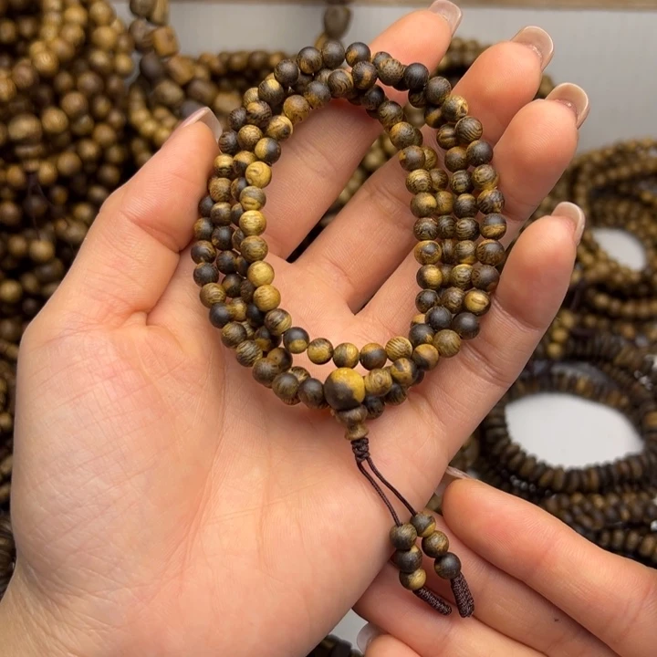 沉香沉香碎屑种植奇楠老料虎斑 卡05，10.4克