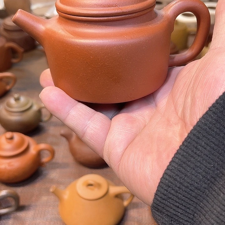 紫砂茶壶吉***爷原矿红皮龙小德钟